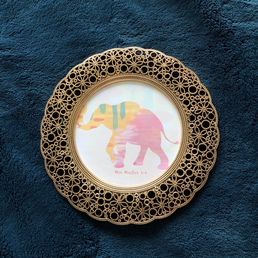Sheffield Home gold 4x4 round picture frame